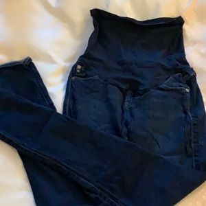 AG Adriano Goldscmied wide band maternity jeans